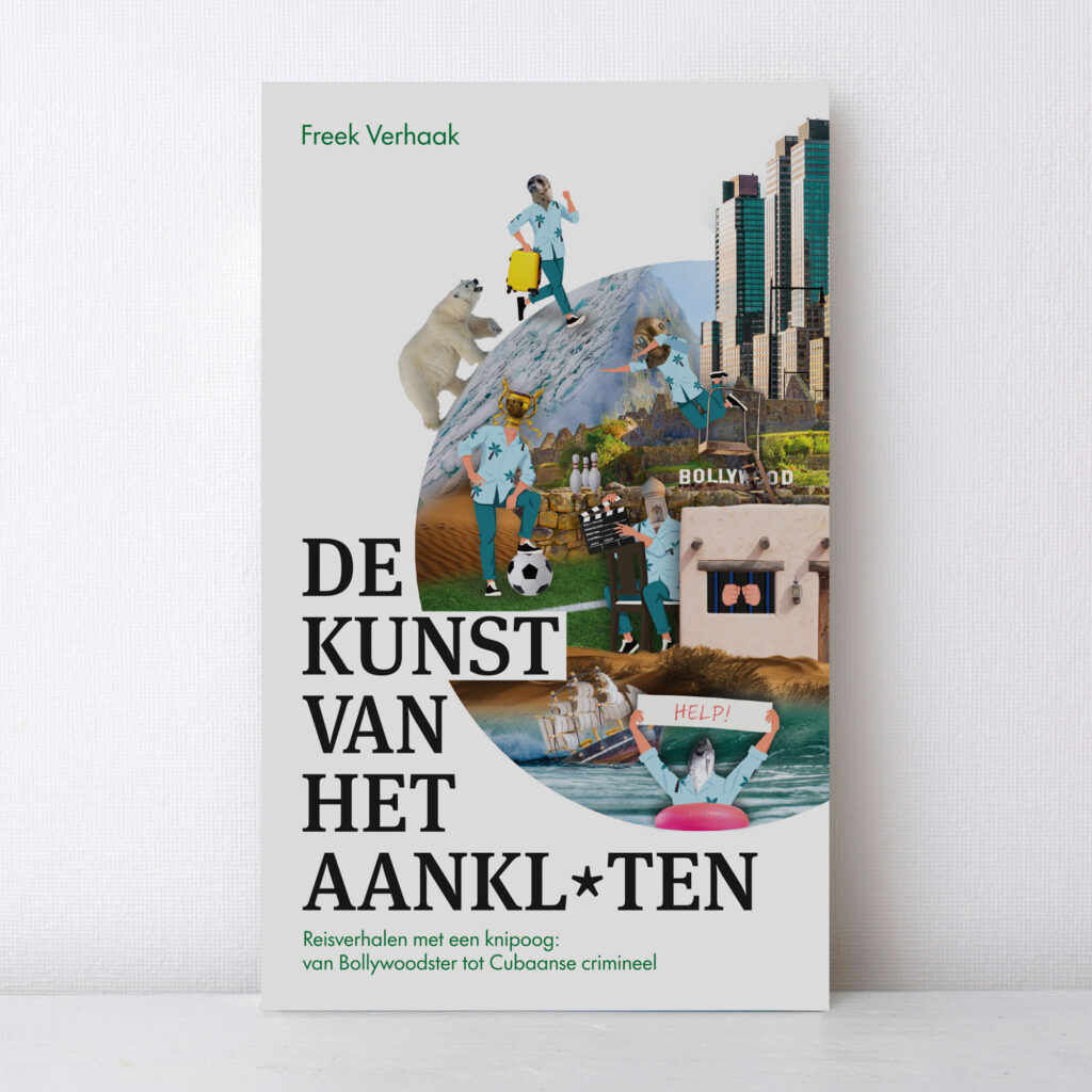 De kunst van het aankloten van Freek Verhaak — boekontwerp door Lieke ontwerpt