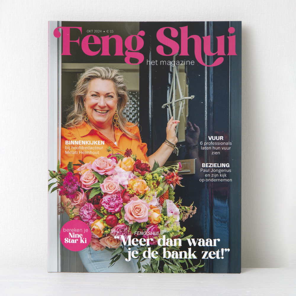 Omslag van Feng Shui het magazine nummer 1 Vuur van Melati Helmhout, oktober 2024